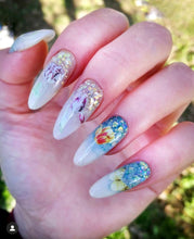Load image into Gallery viewer, IBDI NAILS slider - COLORFUL 87 - Floral Stems &amp; Butterflies