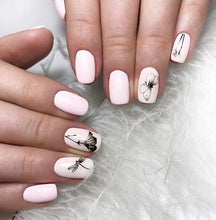 Load image into Gallery viewer, IBDI NAILS - AIR  slider 113 - Black Flowers