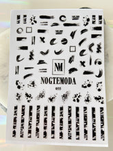 Load image into Gallery viewer, NOGTEMODA Nail stickers 055 Brush stokes and Splashes