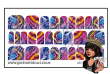 Load image into Gallery viewer, Bright Multi Marble NAIL WRAP