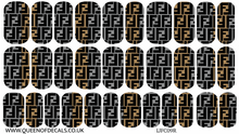 Load image into Gallery viewer, FF-eNdI Signiture print (Grey)NAIL WRAP