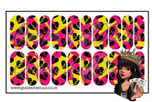 Load image into Gallery viewer, Broken Hearted - Pink &amp; Yellow NAIL WRAP