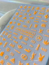 Load image into Gallery viewer, NEON ORANGE 014 - Mixed Logos
