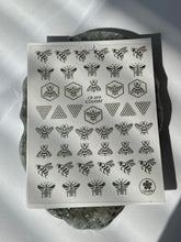 Load image into Gallery viewer, BEE Nail Art Stickers - Silver