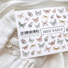 Load image into Gallery viewer, IBDI NAILS slider - COLORFUL 86 - Butterflies
