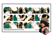 Load image into Gallery viewer, In Chains - Green NAIL WRAP