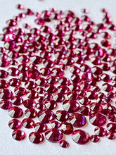 Load image into Gallery viewer, Hot Pink Crystal Nail Gems (mixed sizes x150)