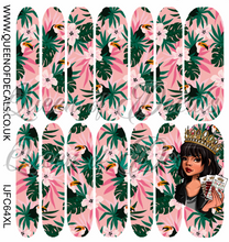 Load image into Gallery viewer, Pink Toucan Tropic NAIL WRAP