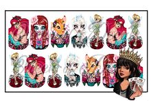 Load image into Gallery viewer, OFFICIAL Miss Cherry Martini/Queen of decals collaboration ‘ALTERNATIVE PRINCESSES 2’