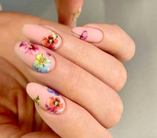 Load image into Gallery viewer, IBDI NAILS slider - COLORFUL 93 - Pressed Flowers