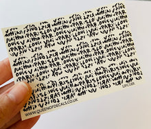 Load image into Gallery viewer, LV Graffiti Print -Black NAIL WRAP