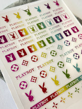 Load image into Gallery viewer, RAINBOW METALLIC Logo Playboy/LV