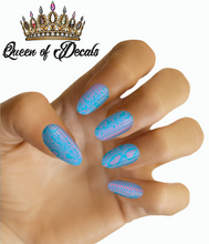 Load image into Gallery viewer, Pink &amp; Blue Snakeskin NAIL WRAP