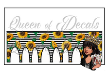Load image into Gallery viewer, SUNFLOWERS &amp; Stripes NAIL WRAP