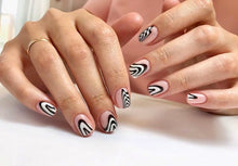 Load image into Gallery viewer, IBDI NAILS - AIR  slider 165 Black and White Wave Pattern