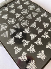 Load image into Gallery viewer, BEE Nail Art Stickers - White