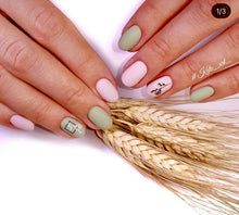 Load image into Gallery viewer, IBDI NAILS - AIR  slider 162 - black and White leaves &amp; Stems