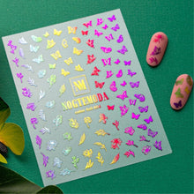 Load image into Gallery viewer, COLOR FOIL 004 Rainbow Metallic butterflies