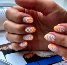 Load image into Gallery viewer, IBDI NAILS - AIR  slider 165 Black and White Wave Pattern