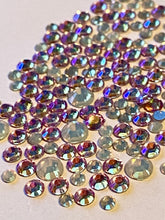 Load image into Gallery viewer, Pearl &amp; Violet AB Mix Crystal Nail Gems (mixed sizes x145)