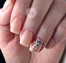 Load image into Gallery viewer, IBDI NAILS - AIR  slider 134 - Black and White Geo