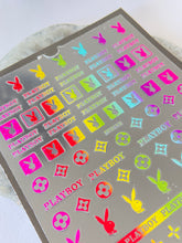 Load image into Gallery viewer, RAINBOW METALLIC Logo Playboy/LV