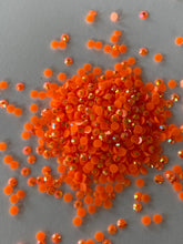 Load image into Gallery viewer, 3mm Jelly Crystals (qty 200) - ORANGE JELLY AB