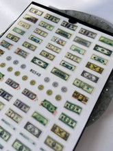 Load image into Gallery viewer, MONEY MONEY MONEY Nail Art Stickers