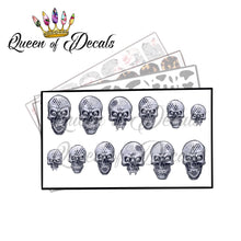 Load image into Gallery viewer, Grey Textured Skulls
