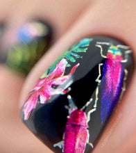 Load image into Gallery viewer, IBDI NAILS slider AIR FOIL 26 - Metallic Bugs &amp; Butterflies