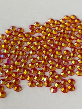 Load image into Gallery viewer, 3mm Jelly Crystals (qty 200) - RED JELLY AB GOLD