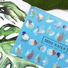 Load image into Gallery viewer, IBDI NAILS slider - COLORFUL 22 - Stamp Effect Leaves