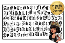 Load image into Gallery viewer, Metallic Old English font